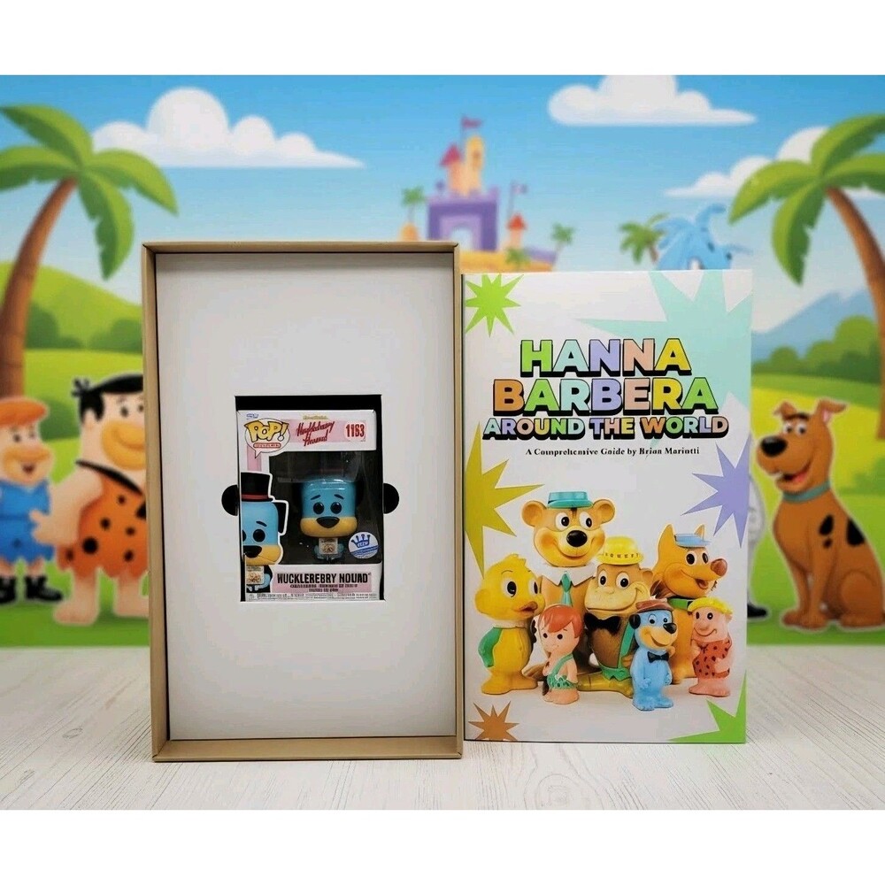 Funko Pop Hanna-Barbera Around the World Book Huckleberry Hound 1153 Bundle LE 5
